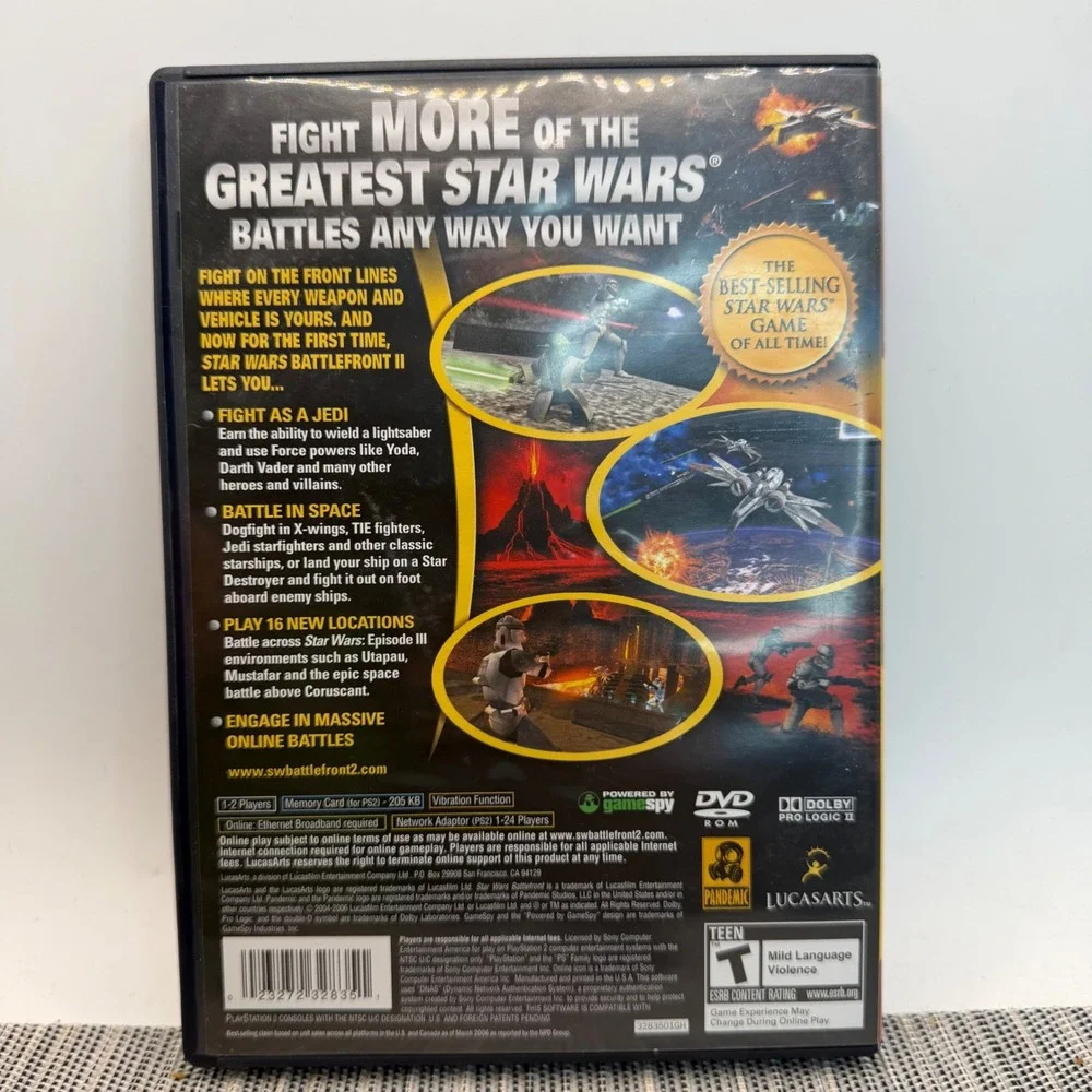 Star Wars Battlefront II Sony PlayStation 2 PS2 Greatest Hits CIB Manual Tested